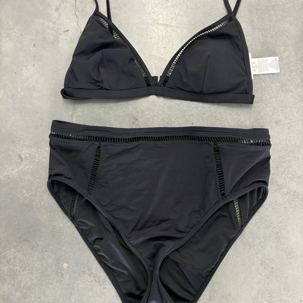 Michael Kors Black Swimsuit Set - LG